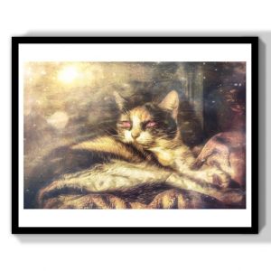 witch art cat lover gift