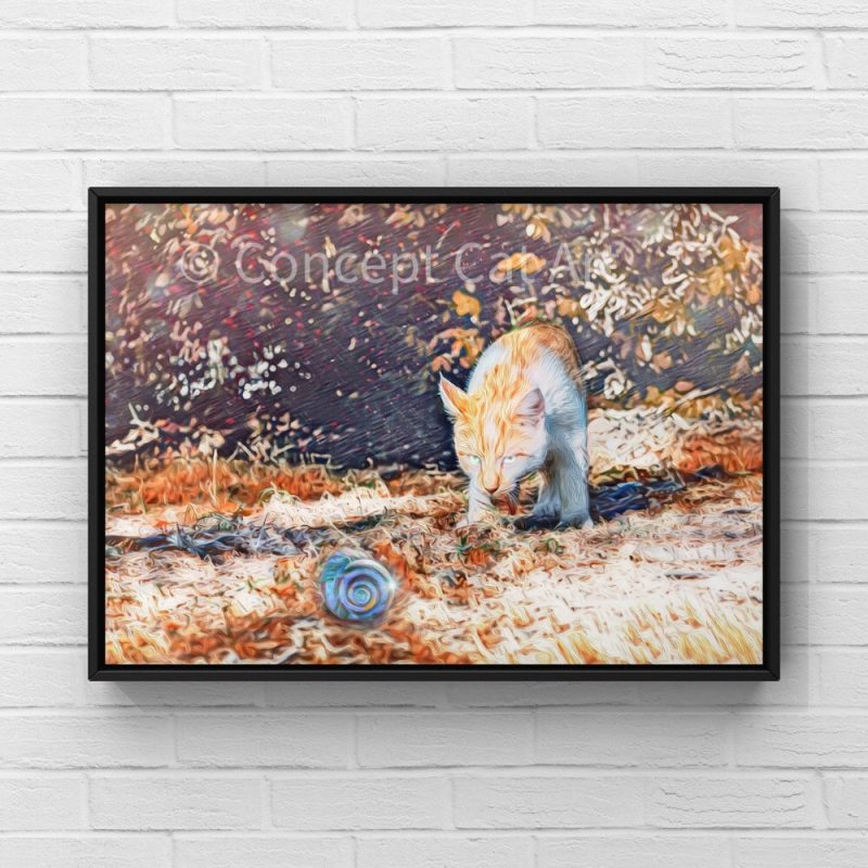 peinture chat style manga Japon