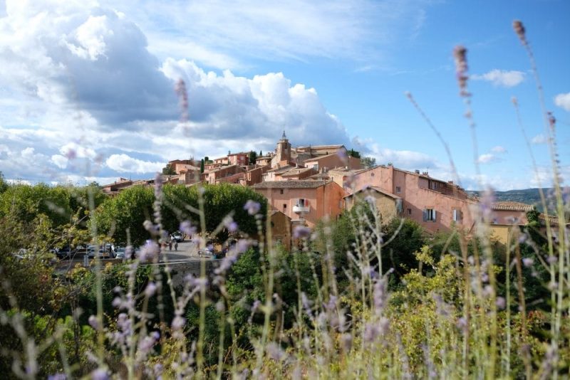 village of Roussillon in France
