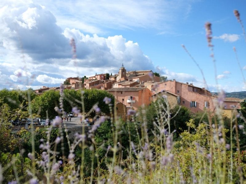 village of Roussillon in France