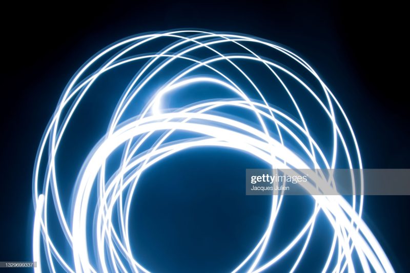 Light painting curve shapes